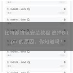 比特派钱包安装教程 选择Bitpie的原因，你知道吗？