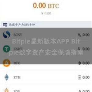 Bitpie最新版本APP Bitpie数字资产安全保障指南