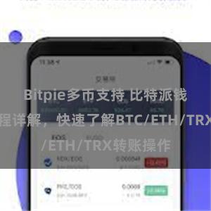 Bitpie多币支持 比特派钱包转账教程详解，快速了解BTC/ETH/TRX转账操作