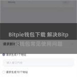 Bitpie钱包下载 解决Bitpie钱包常见使用问题