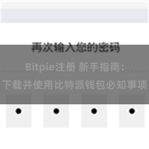 Bitpie注册 新手指南：下载并使用比特派钱包必知事项