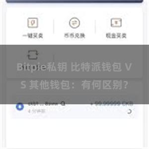 Bitpie私钥 比特派钱包 VS 其他钱包：有何区别？