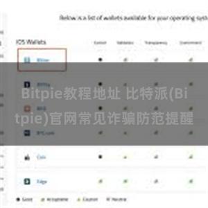 Bitpie教程地址 比特派(Bitpie)官网常见诈骗防范提醒