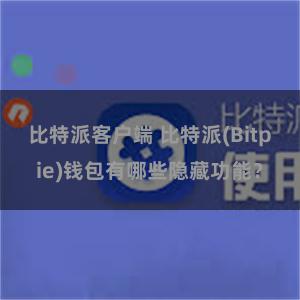 比特派客户端 比特派(Bitpie)钱包有哪些隐藏功能？