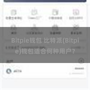 Bitpie钱包 比特派(Bitpie)钱包适合何种用户？