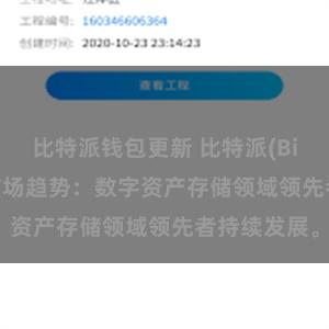 比特派钱包更新 比特派(Bitpie)钱包市场趋势：数字资产存储领域领先者持续发展。