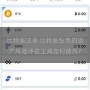 比特派注册 比特派钱包的资产风险评估工具如何使用？